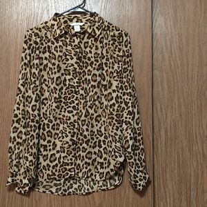 H&M Leppard blouse